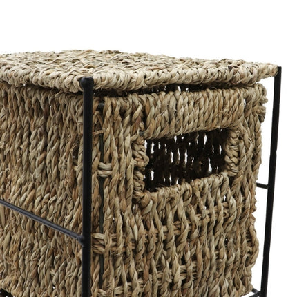 JVL Seagrass 4 Drawer Storage Tower at Napev GH