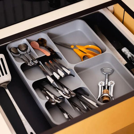JosephJoseph DrawerStore Grey Expanding Cutlery, Utensil & Gadgets Organiser at Napev GH