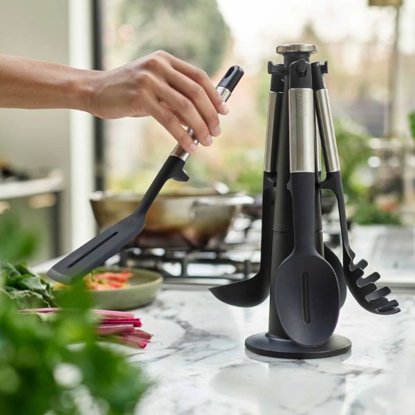 JosephJoseph Elevate Stainless-steel Silicone 5-piece Utensils Carousel Set at Napev GH