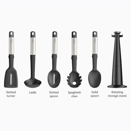 JosephJoseph Elevate Stainless-steel Silicone 5-piece Utensils Carousel Set at Napev GH