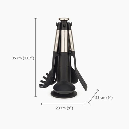 JosephJoseph Elevate Stainless-steel Silicone 5-piece Utensils Carousel Set at Napev GH