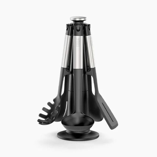 JosephJoseph Elevate Stainless-steel Silicone 5-piece Utensils Carousel Set at Napev GH
