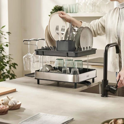 JosephJoseph Excel Stainless-steel 2-Tier Dish Rack at Napev GH
