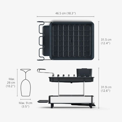 JosephJoseph Excel Stainless-steel 2-Tier Dish Rack at Napev GH