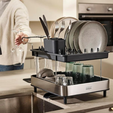 JosephJoseph Excel Stainless-steel 2-Tier Dish Rack at Napev GH