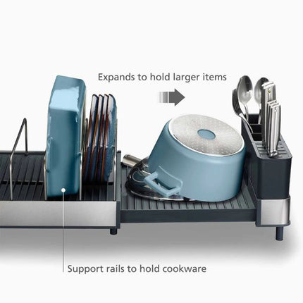 JosephJoseph Extend Max Stainless-steel Expandable Dish Drainer at Napev GH