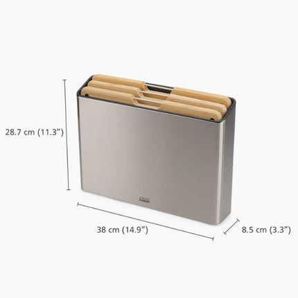 JosephJoseph Folio Steel Bamboo 3-piece Chopping Board Set at Napev GH
