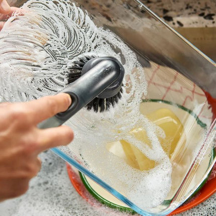 JosephJoseph SinkTech Soap Dispensing Washing Up Brush with Steel Stand at Napev GH