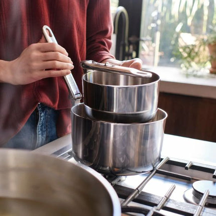 JosephJoseph Space Steel Folding Handle 6-Piece Cookware Set at Napev GH