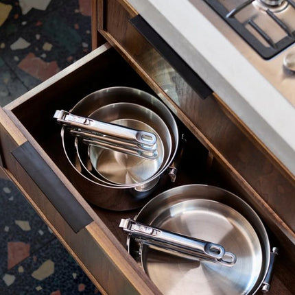 JosephJoseph Space Steel Folding Handle 6-Piece Cookware Set at Napev GH