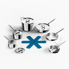 JosephJoseph Space Steel Folding Handle 6-Piece Cookware Set at Napev GH