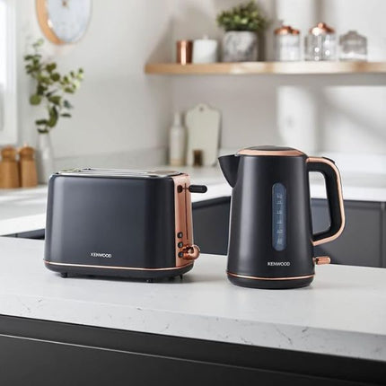 Kenwood 1.7L Abbey Lux Kettle Dark Grey/ Rose Gold - ZJP05.C0DG at Napev GH
