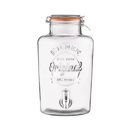 Kilner Clip Top Round Drinks Dispenser with Tap 8L at Napev GH