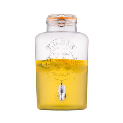 Kilner Clip Top Round Drinks Dispenser with Tap 8L at Napev GH