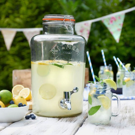 Kilner Clip Top Round Drinks Dispenser with Tap 8L at Napev GH