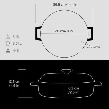 Lava Multi-Purpose 28cm Casserole at Napev GH