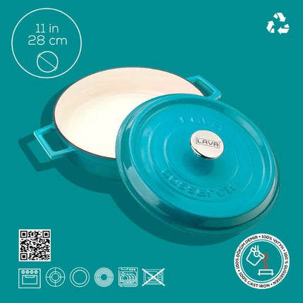 Lava Multi-Purpose Casseroles Dia.(Ø)28cm - Matt at Napev GH