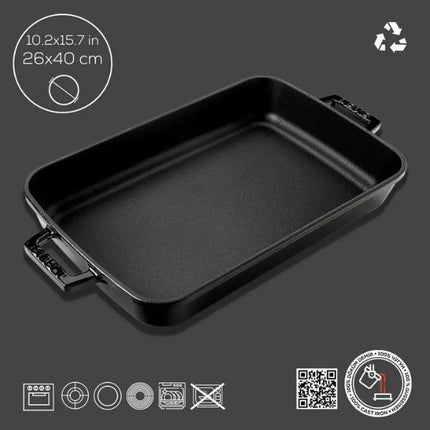 Lava Rectangular Dish 26x40cm at Napev GH