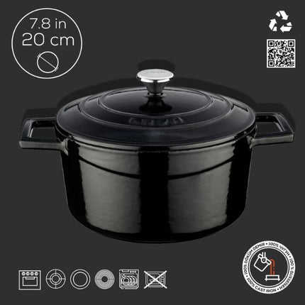 Lava Round Casserole - Dia.(Ø)20CM at Napev GH