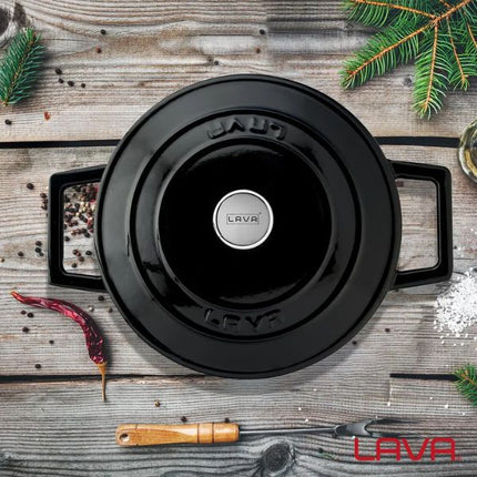 Lava Round Casserole - Dia.(Ø)20CM at Napev GH