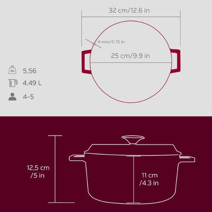Lava Round Casserole -Dia.(Ø)24CM - Premium at Napev GH