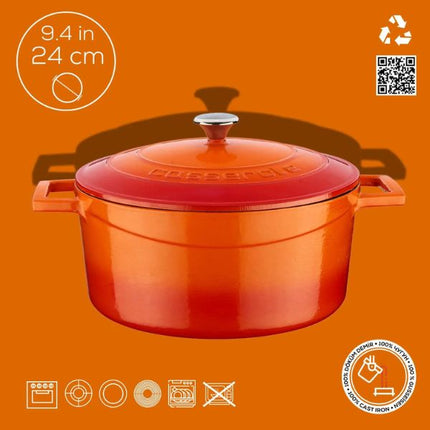 Lava Round Casserole - Dia.(Ø)24CM at Napev GH