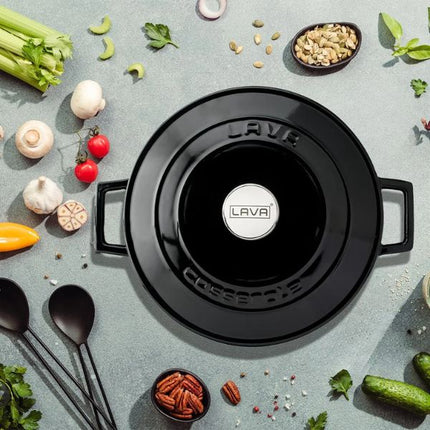Lava Round Casserole - Dia.(Ø)28CM at Napev GH