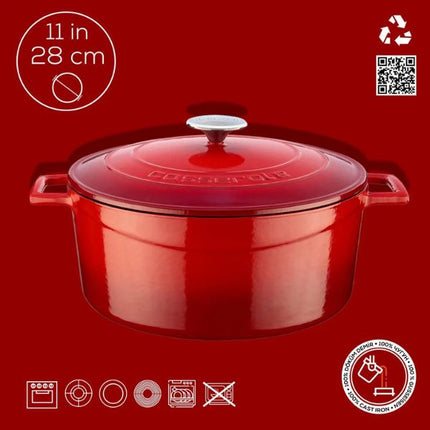 Lava Round Casserole - Dia.(Ø)28CM at Napev GH