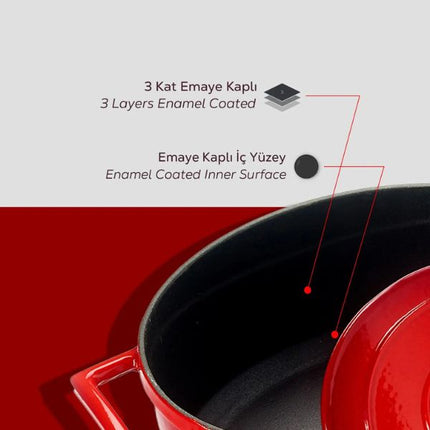 Lava Round Casserole - Dia.(Ø)28CM at Napev GH