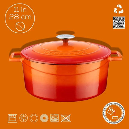 Lava Round Casserole - Dia.(Ø)28CM at Napev GH