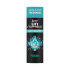 Lenor Unstoppables Fresh 375g in-wash scent booster beads in black and turquoise packaging.