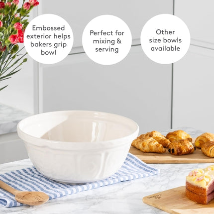 Mason Cash Colour Mix S12 Cream Mixing Bowl 29cm at Napev GH