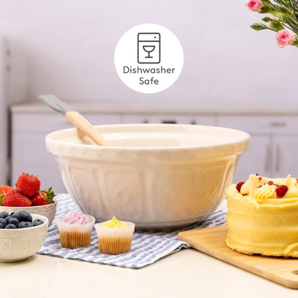 Mason Cash Colour Mix S12 Cream Mixing Bowl 29cm at Napev GH
