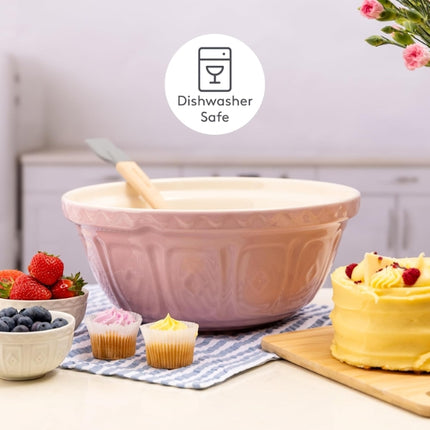 Mason Cash Colour Mix S12 Powder Pink Mixing Bowl 29cm at Napev GH