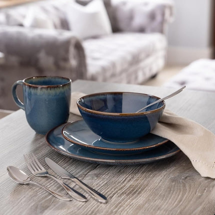Mason Cash Reactive Blue 12 Piece Dinner Set at Napev GH