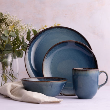 Mason Cash Reactive Blue 12 Piece Dinner Set at Napev GH