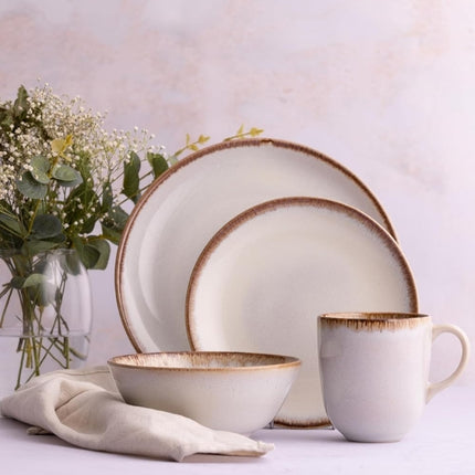 Mason Cash Reactive Cream 12 Piece Dinner Set at Napev GH