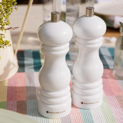 Masterclass 17cm Salt or Pepper Mill / White at Napev GH