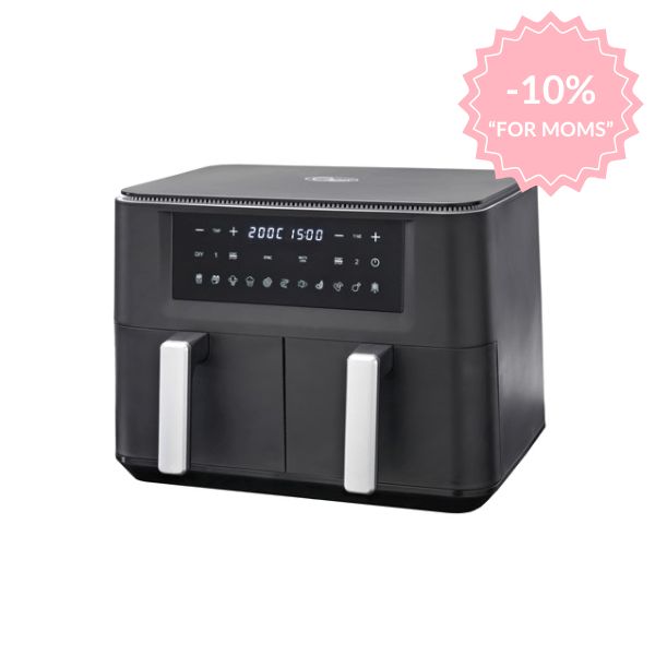 Quest 9 Litre Dual Basket Air Fryer with LED Touch Display AT NAPEV GH