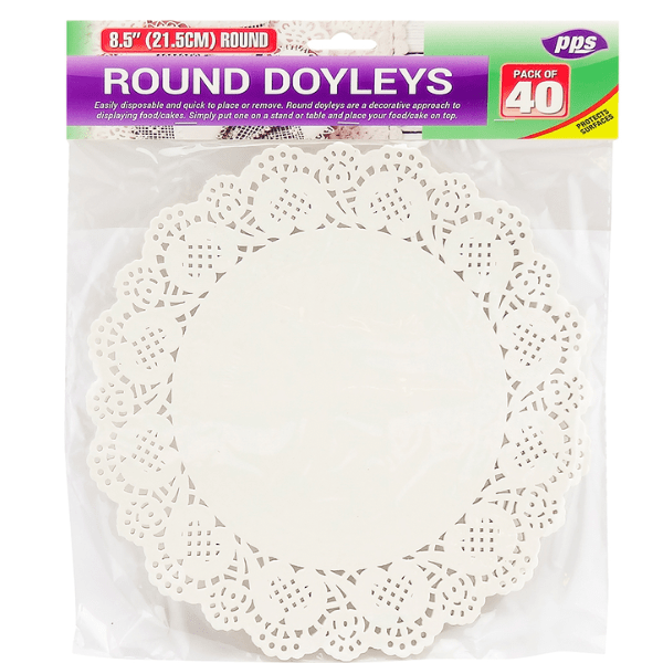 PPS Round Doyleys 21cm | Pack of 40 AT NAPEV GH