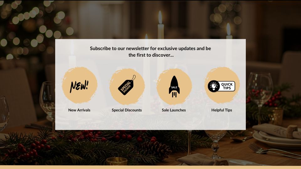 Sign up for our newsletter