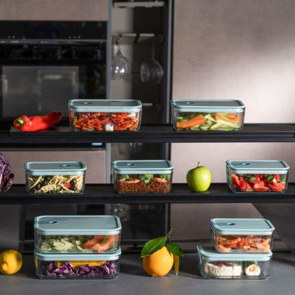 OMADA Pull Box Glass Container - Teal at Napev GH