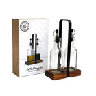 Oil Bottles with Acacia Holder at Napev GH