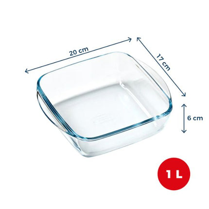 PYREX 1L Glass Airfryer Oven Dish 20x17x6cm at Napev GH