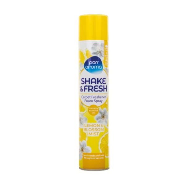 Pan Aroma Shake & Fresh Carpet Freshener Foam Spray Lemon & Blossom Mist 500ml at Napev GH