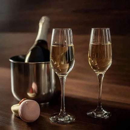 Pasabahce Amber Champagne 200ml | Pack of 6 at Napev GH
