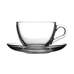 Pasabahce Basic Tea Cup & Saucer 238ml | Pack of 6 at Napev GH