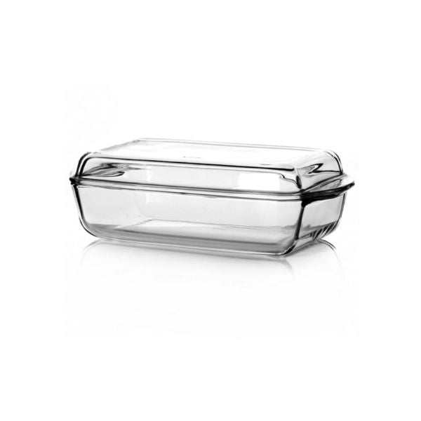 Pasabahce Borcam Rectangular Casserole w/Lid 1.9L at Napev GH