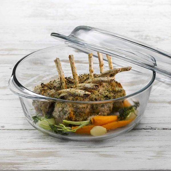 Pasabahce Borcam Round Casserole w/Lid 1.4L at Napev GH