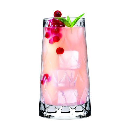 Pasabahce Leafy Long Drink 450ml | Pack Of 4 at Napev GH